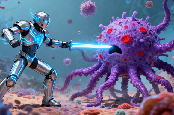 [图片占位：T细胞活性增强]