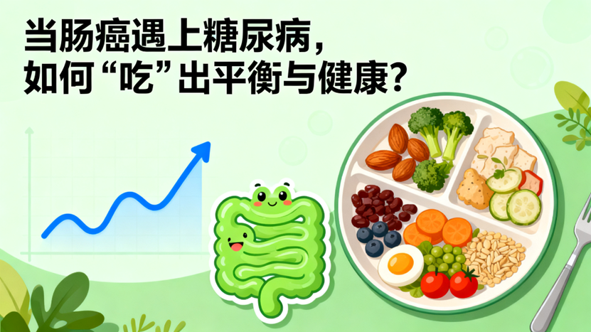 [图片占位：封面图 - 当肠癌遇上糖尿病，如何吃出平衡与健康]