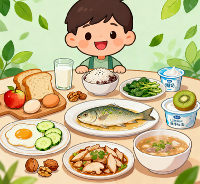 [图片占位：一日饮食方案]