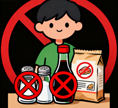 [图片占位：高盐高钠食品]