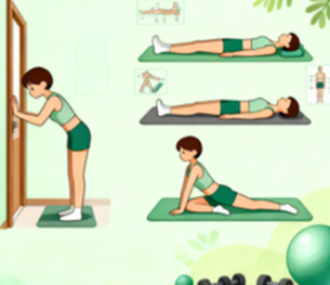 [图片占位：柔韧性训练推荐 - 拉伸动作]