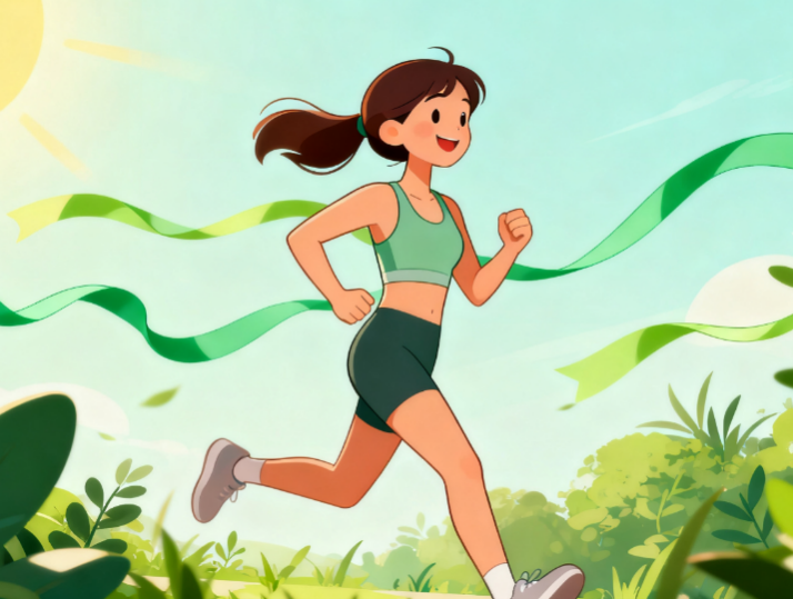 [图片占位：运动促进肠道蠕动]