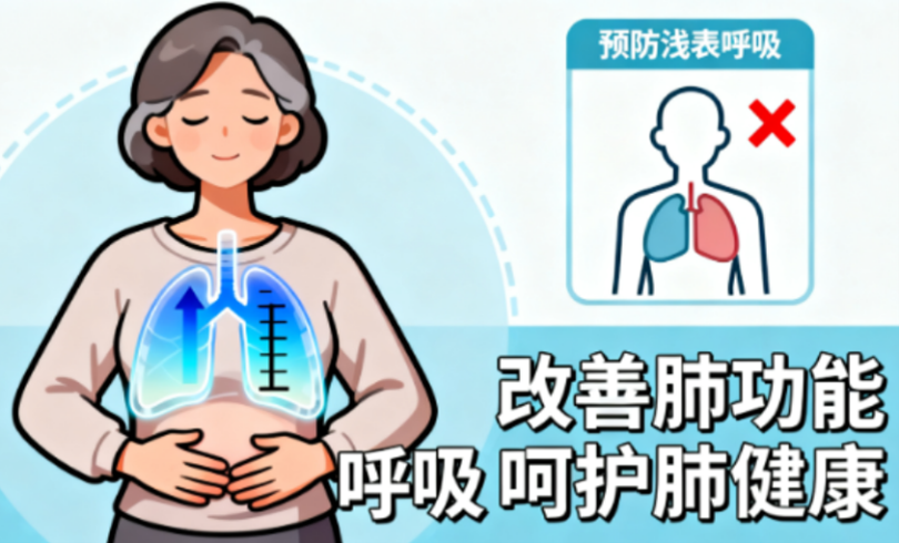 [图片占位：改善肺功能呼吸练习]