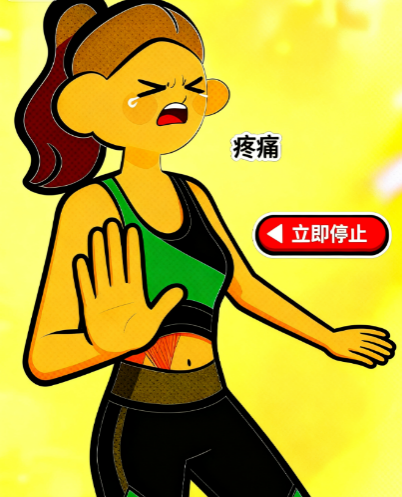 [图片占位：疼痛需立即停止]