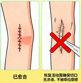 [图片占位：确保切口愈合]