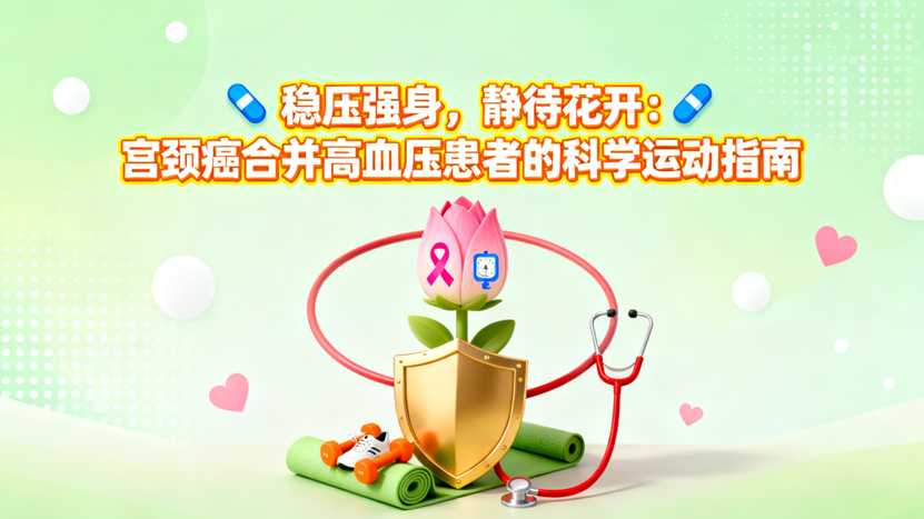 [图片占位：封面图 - 宫颈癌合并高血压患者科学运动]