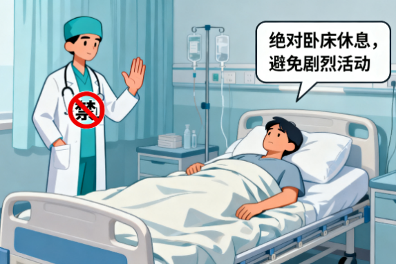 [图片占位：血栓脱落风险]