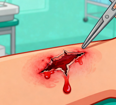 [图片占位：伤口异常信号]