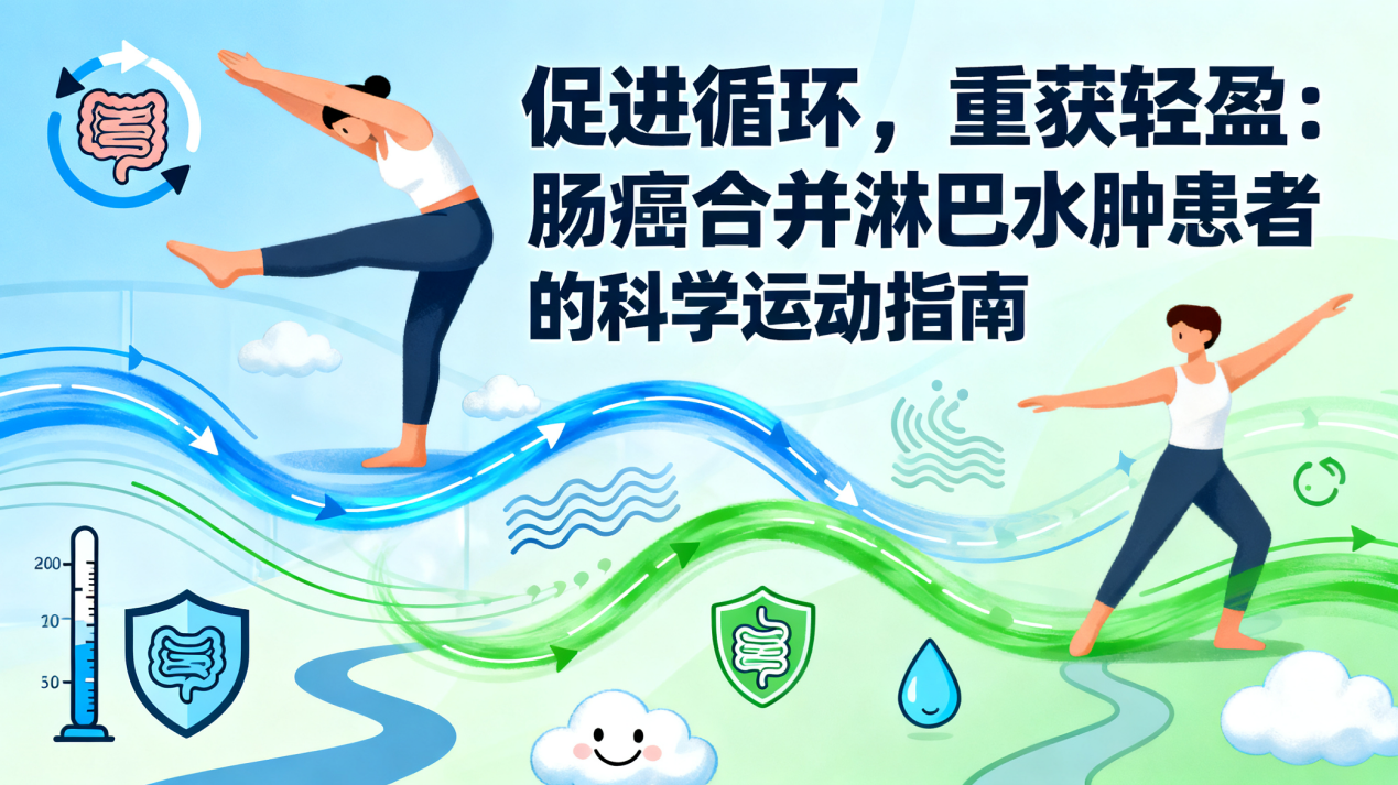 [图片占位：封面图 - 肠癌合并淋巴水肿运动指南]