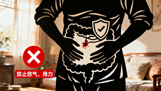 [图片占位：保护腹部]