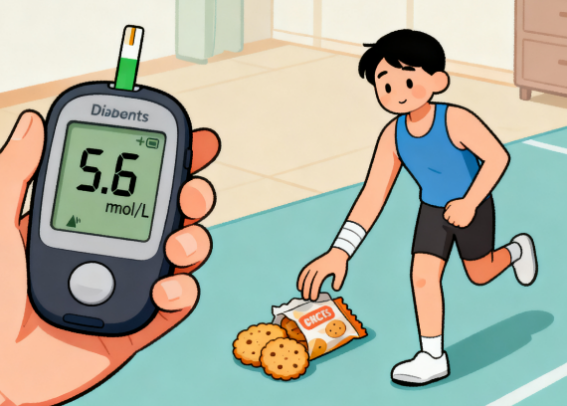 [图片占位：运动中血糖监测]