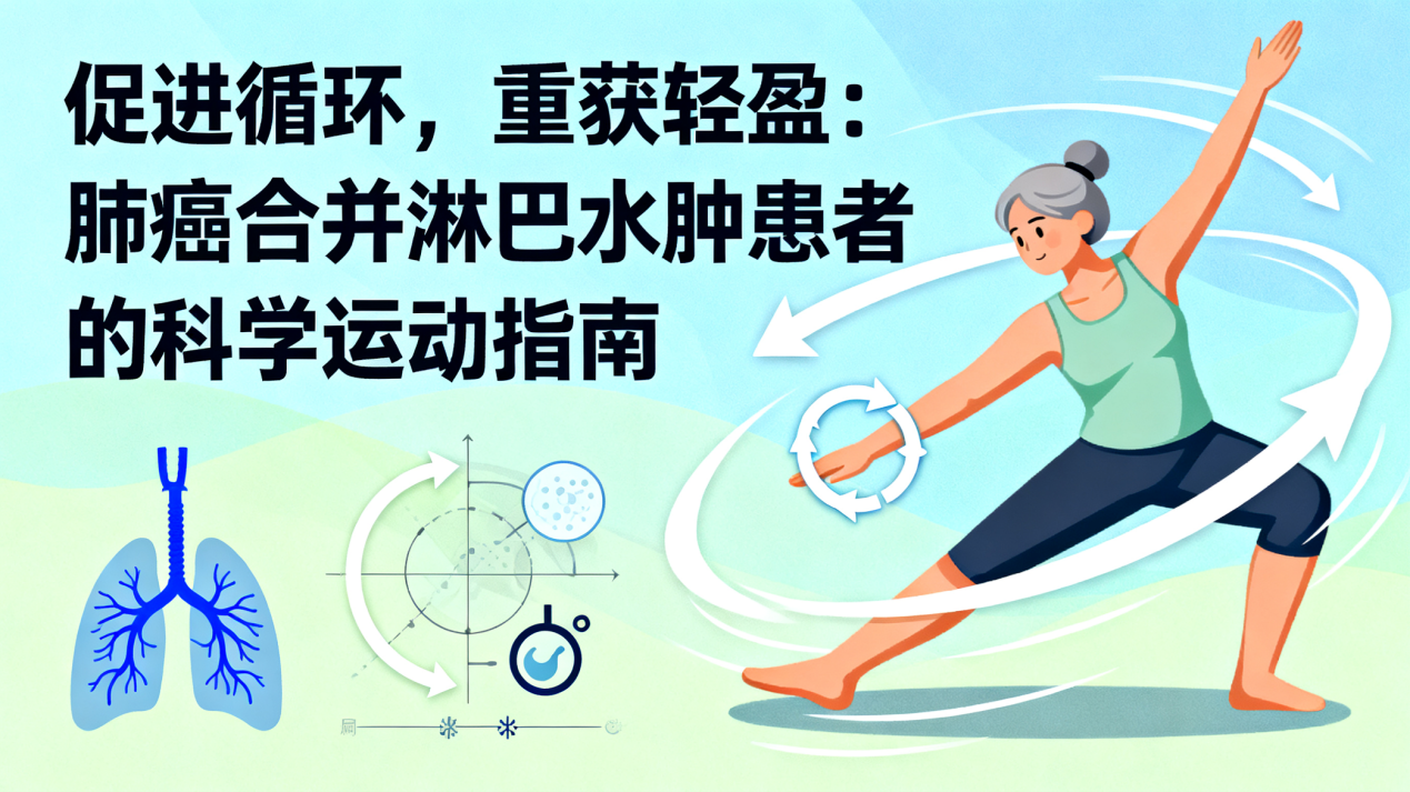 [图片占位：封面图 - 肺癌合并淋巴水肿患者科学运动]