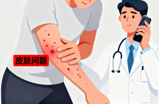 [图片占位：皮肤问题立即就医]