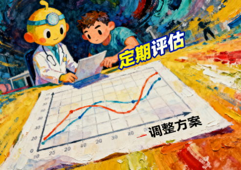 [图片占位：定期评估调整方案]