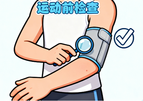 [图片占位：检查皮肤和压力袖套]