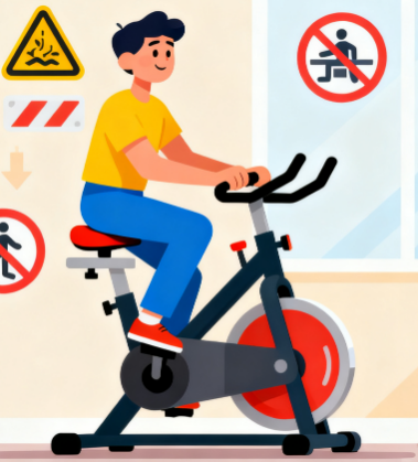 [图片占位：固定自行车]